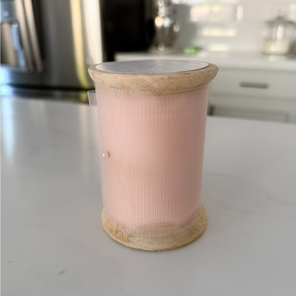Anthropologie pink tulle ribbon